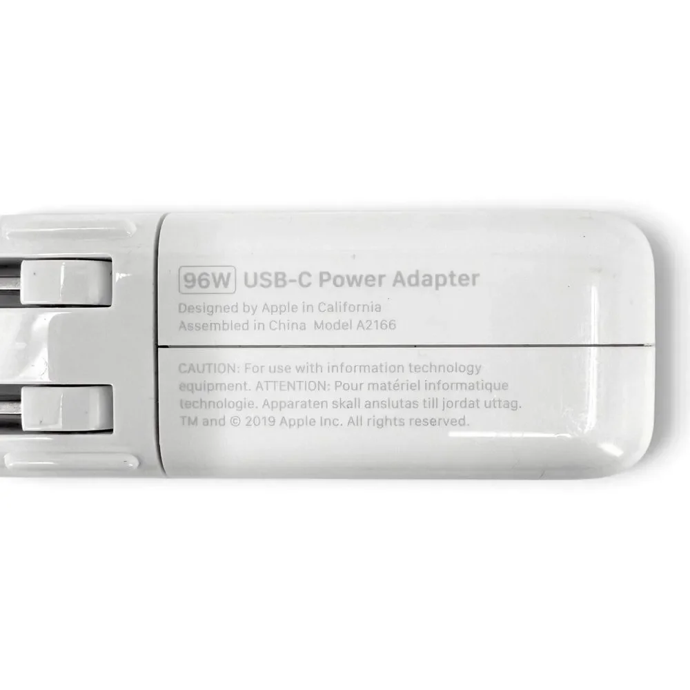 Genuine Apple 96W USB-C Power Adapter Charger MacBook Pro Air Block OEM A2166